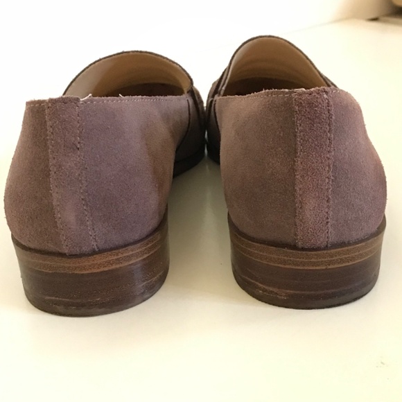SOLE SOCIETY Penny Loafers Suede Flats Jessica Dusty Plum Women’s Size 9M - Picture 7 of 16